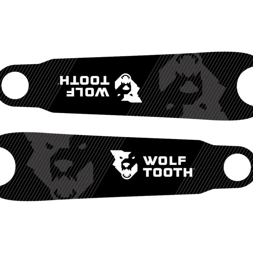 Wolf Tooth Crank Skins Crankarm Protectors - logo black