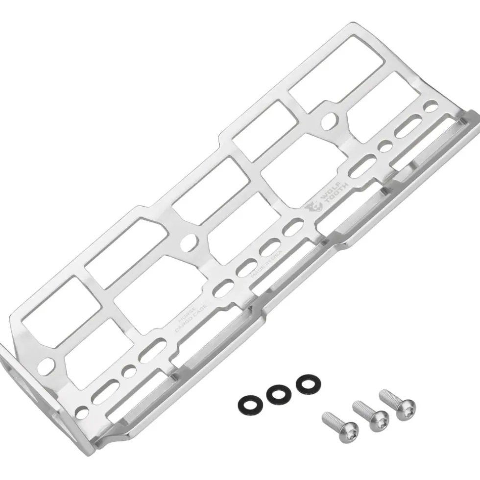 Wolf Tooth Morse Cargo Cage - raw silver