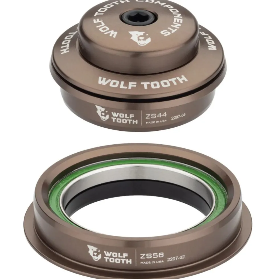 Wolf Tooth Premium Tapered Balhoofd - ZS44/28.6 | ZS56/40 - espresso