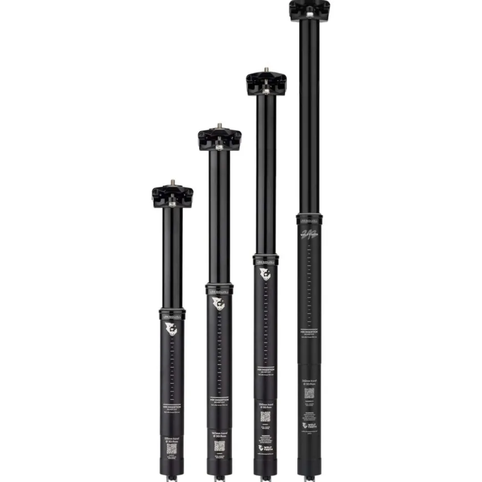 Dropper Posts < Wolf Tooth Resolve Rev2 Vario-Zadelpen - 30.9mm - zwart