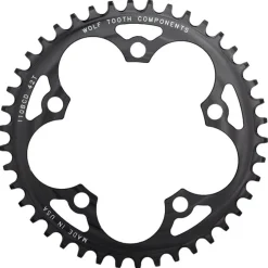 Wolf Tooth Single Road/Cyclocross Flattop Chainring 110mm - Drop Stop - black