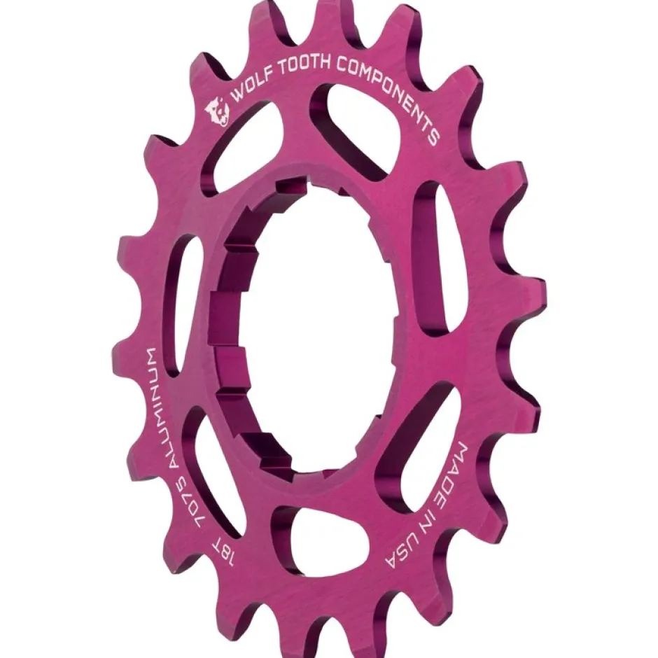 Tandwielen < Wolf Tooth Single Speed Cog CNC Aluminium - purple