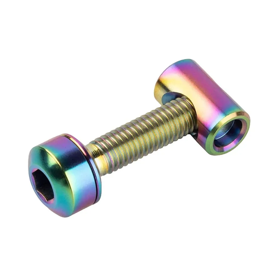 Wolf Tooth Titanium Bout Upgrade Kit voor Zadelpenklem - oil slick