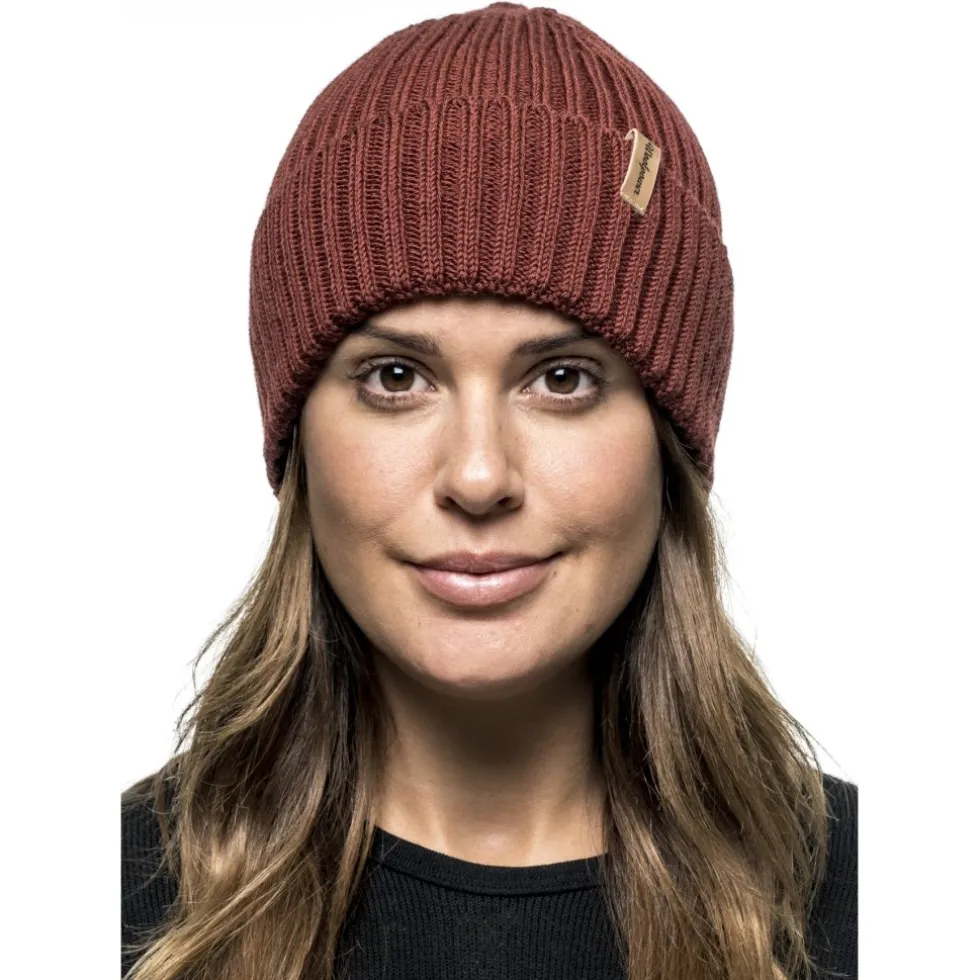 Woolpower Beanie Rib - rust red