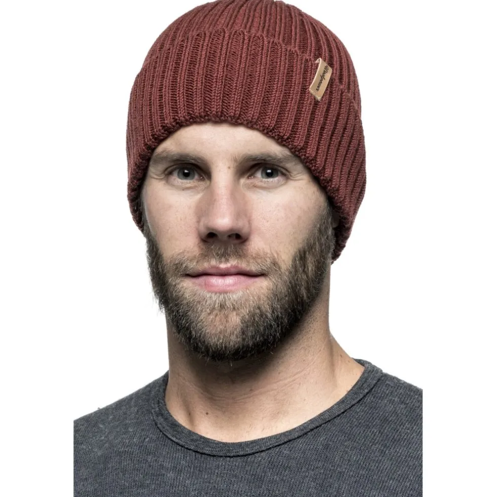 Woolpower Beanie Rib - rust red