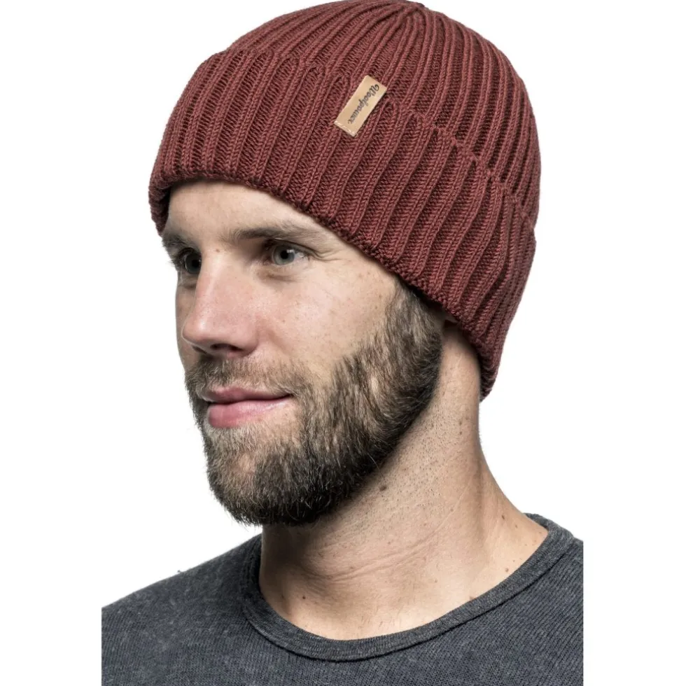 Woolpower Beanie Rib - rust red