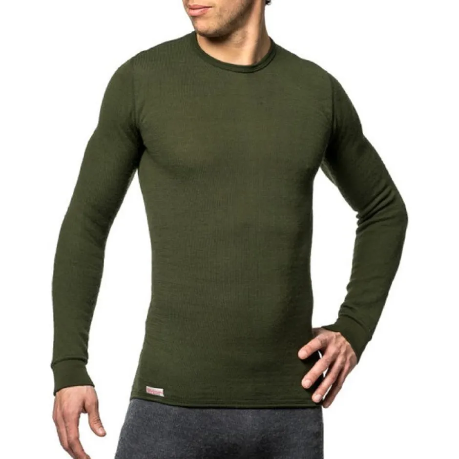 Ondergoed < Woolpower Crewneck 200 Hed et ange ouwen Uniex - pine green