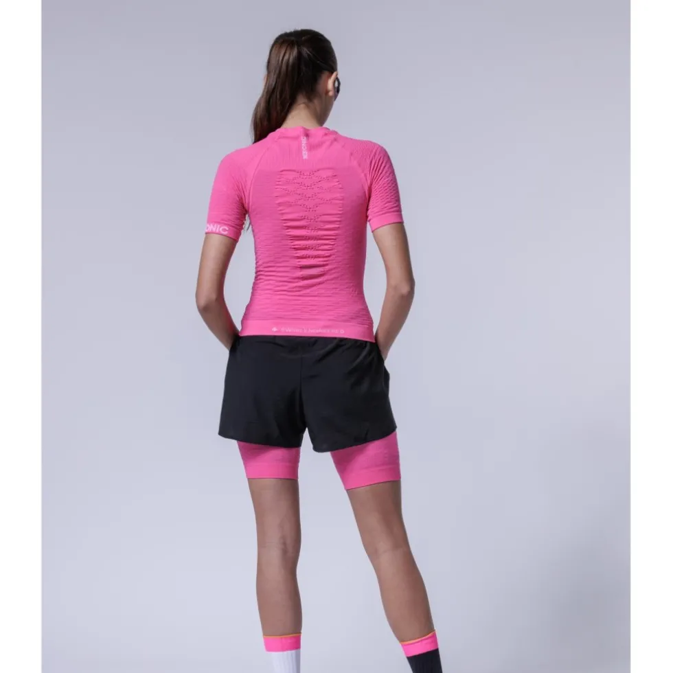 X-Bionic Effektor Hardloopshirt Dames - neo pink/x white