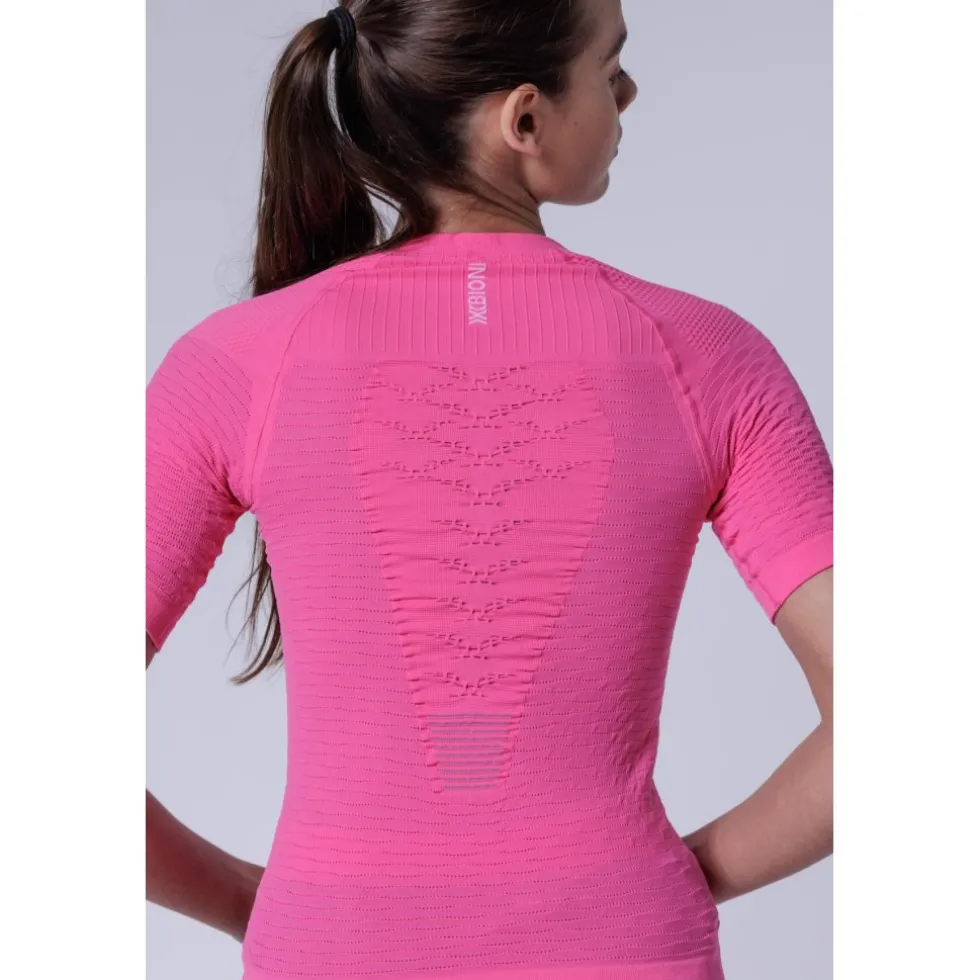 X-Bionic Effektor Hardloopshirt Dames - neo pink/x white
