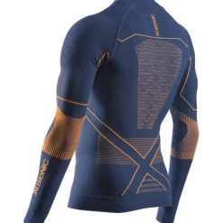 Ondergoed < X-Bionic Energy Accuuator ight 1/2-Zip Hed et ange ouwen Heren - arine/orange