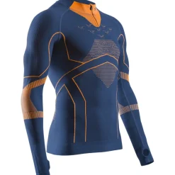 Ondergoed < X-Bionic Energy Accuuator ight 1/2-Zip Hed et ange ouwen Heren - arine/orange