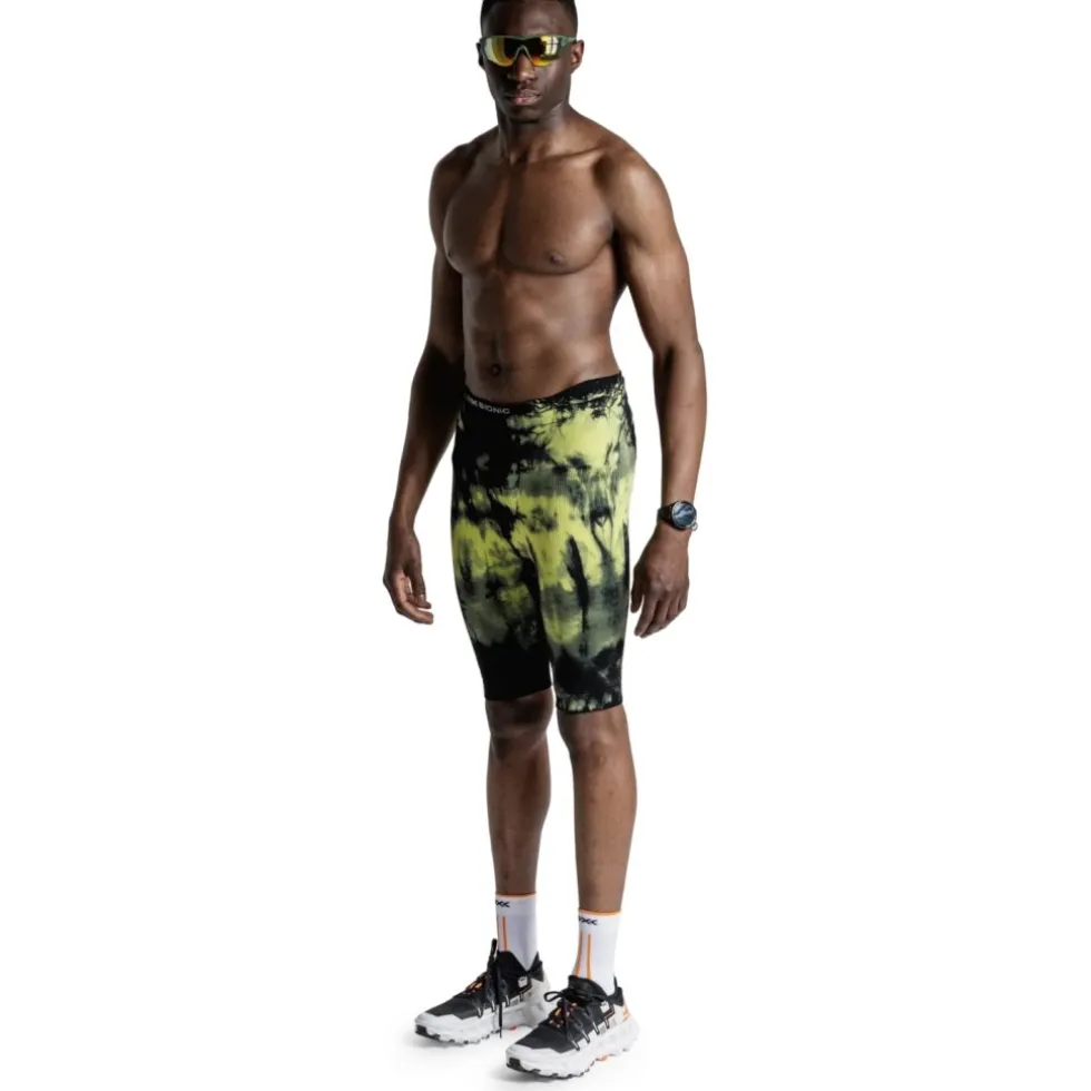 X-Bionic Effektor Hardloopleggings voor heren - tie dye electric energy