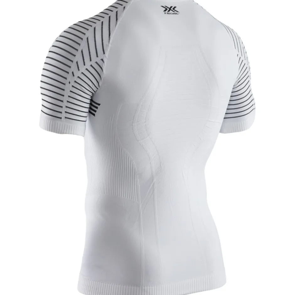 Baselayers|Ondergoed < X-Bionic Invent 4.0 T Round Neck Onderhed Heren - arctic white/dooite grey