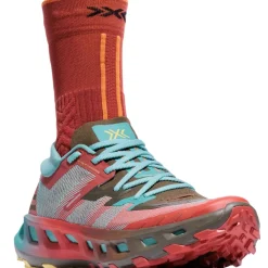 X-Bionic Terraskin X02 Trailrunningschoenen - burnt red/aqua/dark kaki
