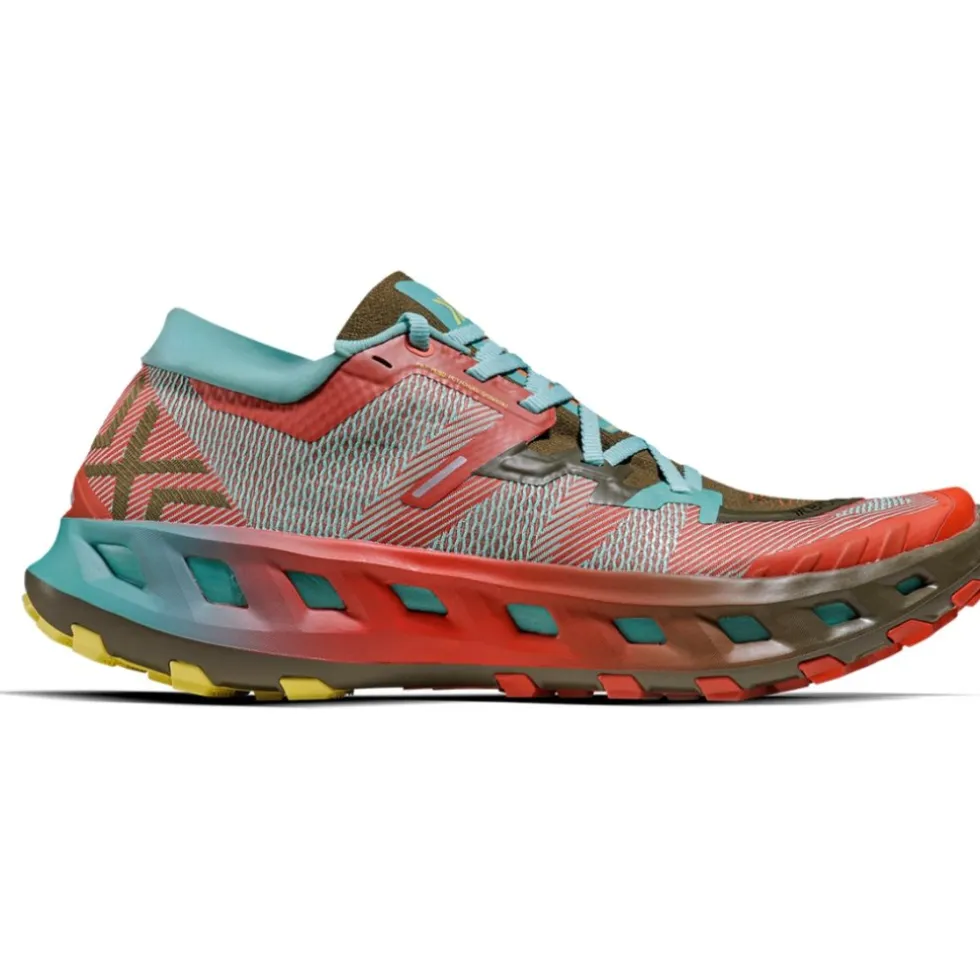 X-Bionic Terraskin X02 Trailrunningschoenen - burnt red/aqua/dark kaki