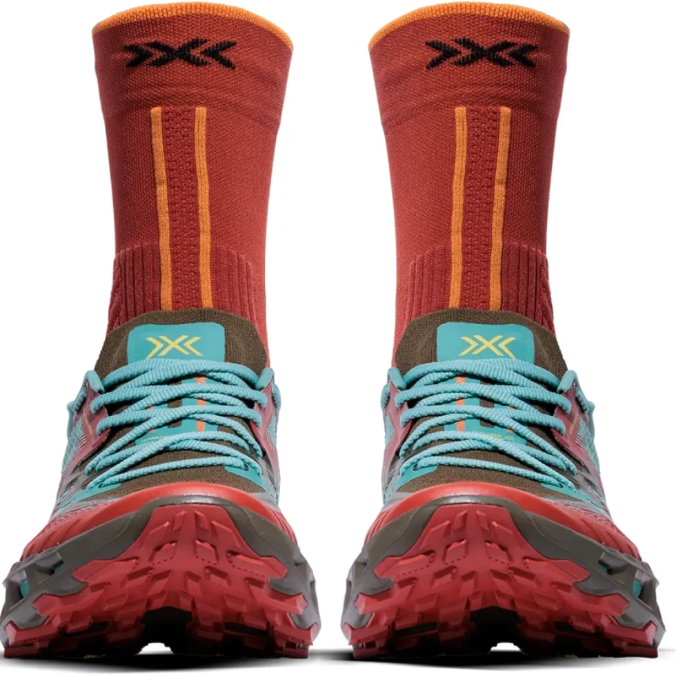 X-Bionic Terraskin X02 Trailrunningschoenen - burnt red/aqua/dark kaki