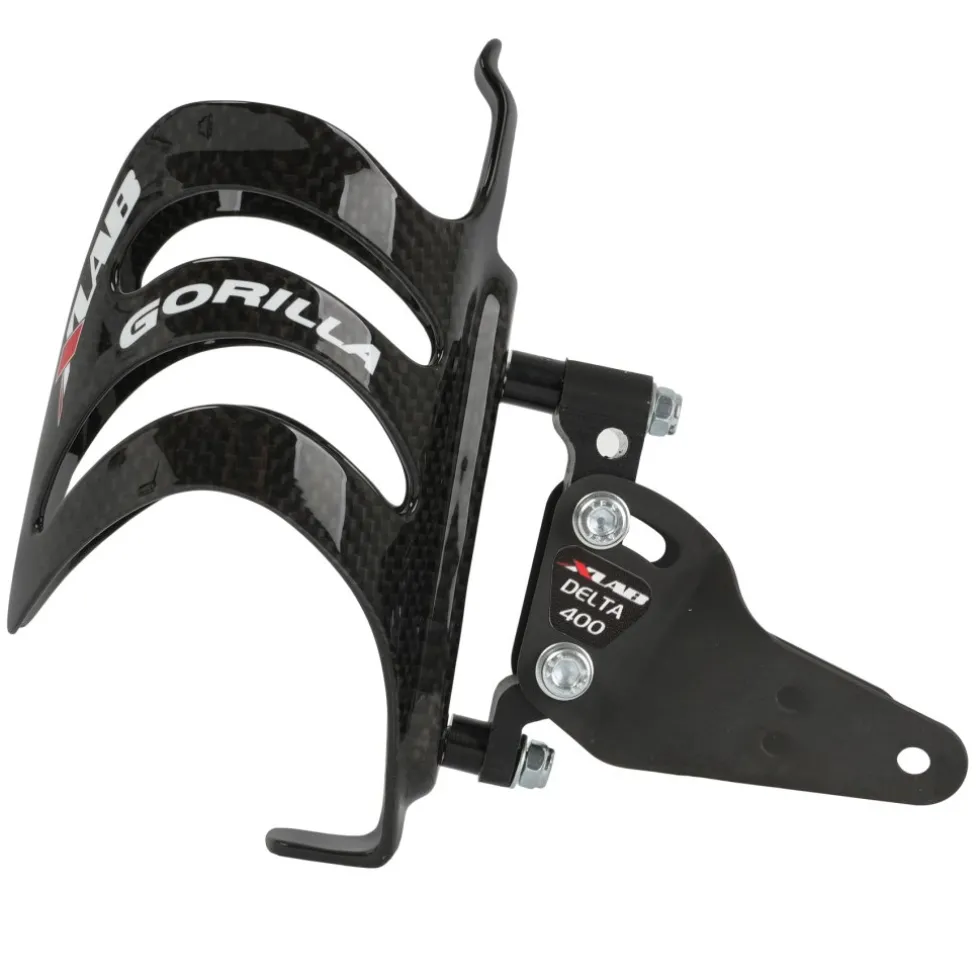 XLAB Delta 400 Adapter + Gorilla Carbon Fleshouder - black