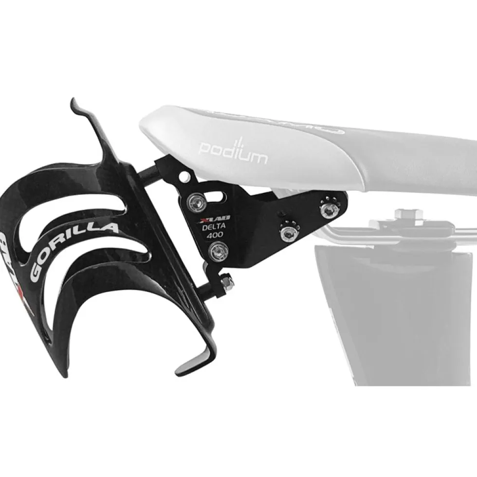 XLAB Delta 400 Adapter + Gorilla Carbon Fleshouder - black