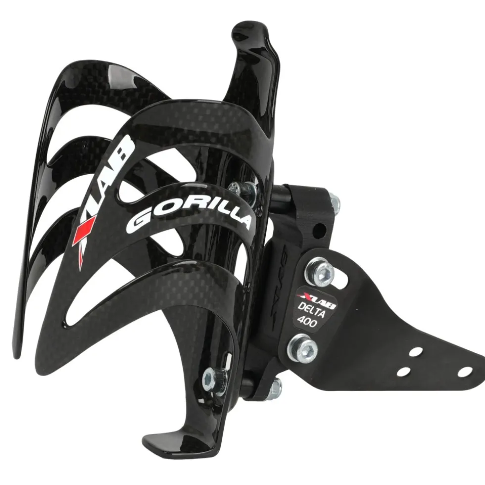 XLAB Delta 400 Adapter + Gorilla Carbon Fleshouder - black