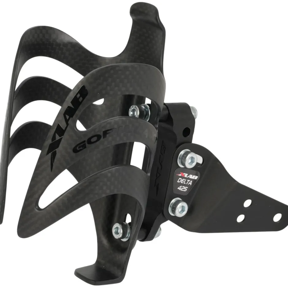 Bidonhouders < XLAB Delta 425 XT Adapter + Gorilla XT Carbon Fleshouder - zwart