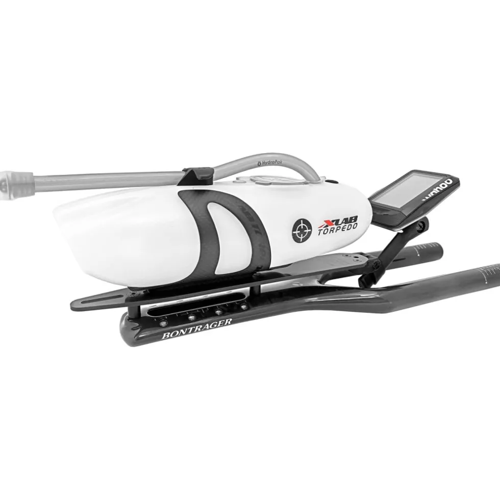 XLAB Torpedo Versa Slim Carbon Drinksysteem + Fleshouder + Computer-Houder - clear