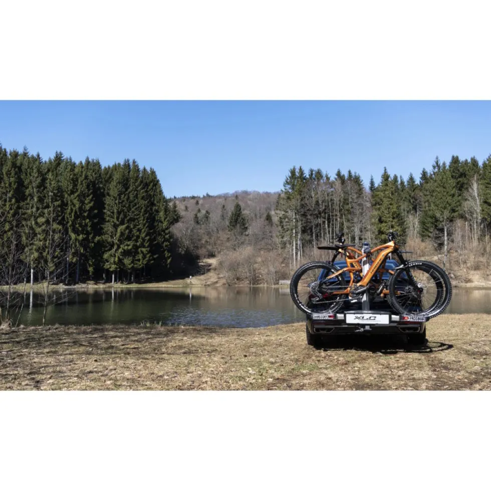 XLC Almada Work-E VC-C07 Fietsdrager Achterkant - voor 2 E-Bikes, opvouwbaar