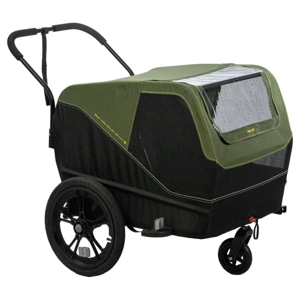 XLC Fietskar voor Honden Dog Medium BS-C12 - moss green/lime/black