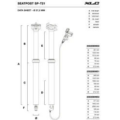 XLC SP-T21 ICR Vario-Zadelpen - 27.2mm