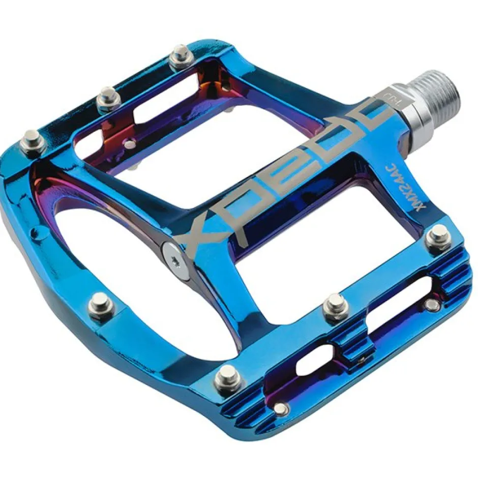 Platformpedalen < Xpedo Spry+ Flat Pedal - blue ray