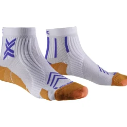 X-Socks Run Expert Ankle Sokken - white/orange/twyce blue