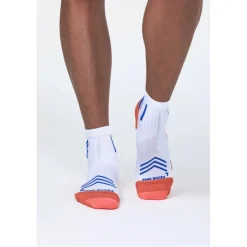 X-Socks Run Expert Ankle Sokken - white/orange/twyce blue