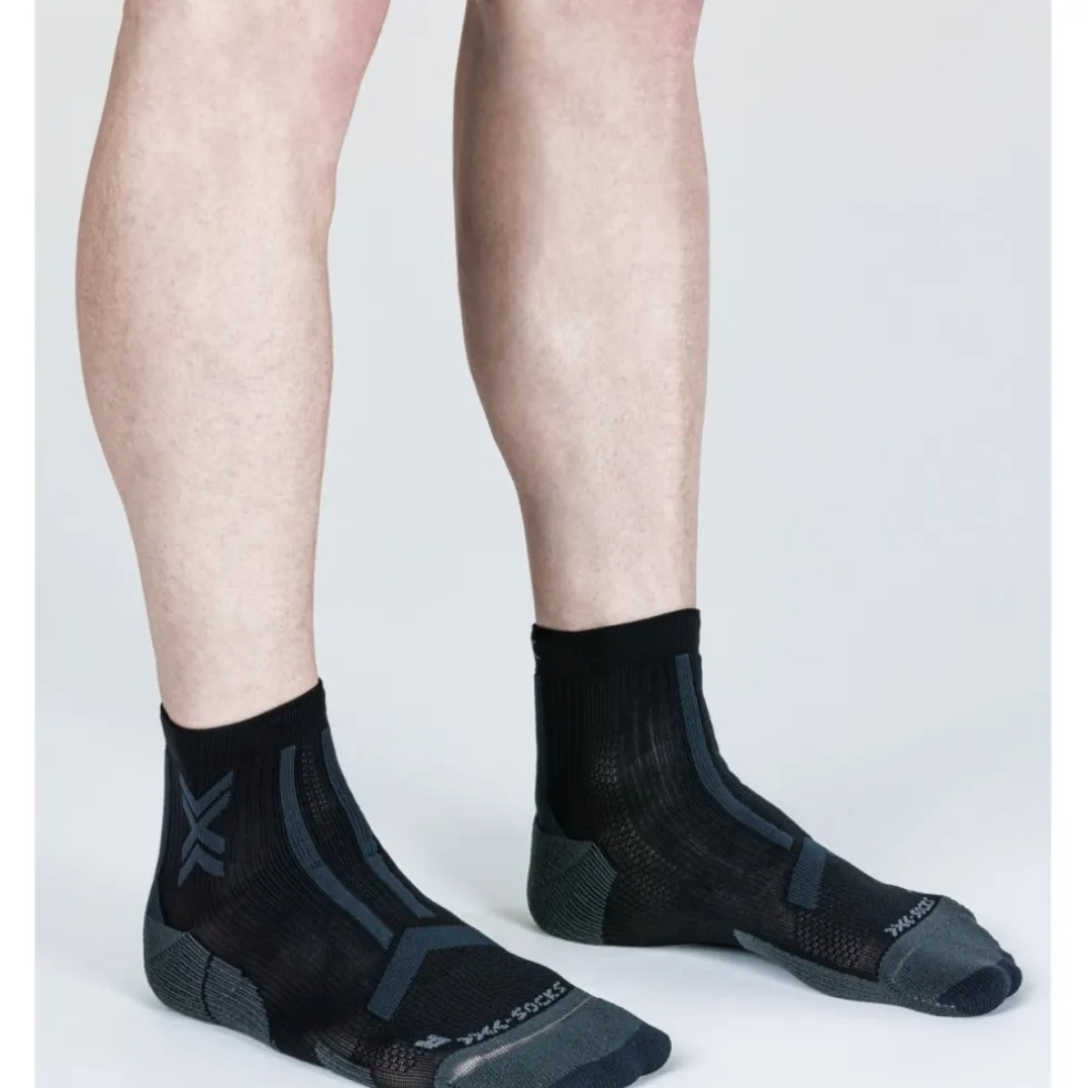 X-Socks Trail Run Discover Ankle Sokken Heren - black/charcoal