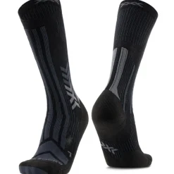 Sokken|Sokken < X-Socks Trekking Perform Merino Crew Sokken - black/charcoal