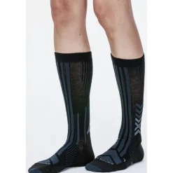 Sokken|Sokken < X-Socks Trekking Perform Merino Crew Sokken - black/charcoal