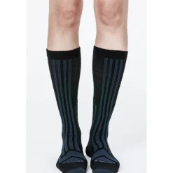 Sokken|Sokken < X-Socks Trekking Perform Merino Crew Sokken - black/charcoal