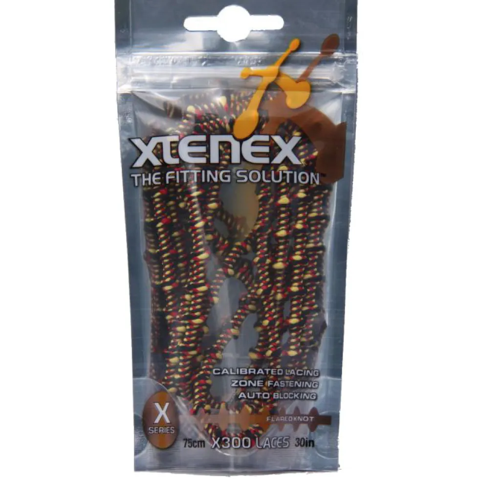 Xtenex Sport Veters - 75cm - zwart/rood/goud