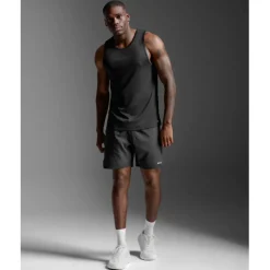 2XU Aero Mesh Tanktop Heren - black/silver reflective