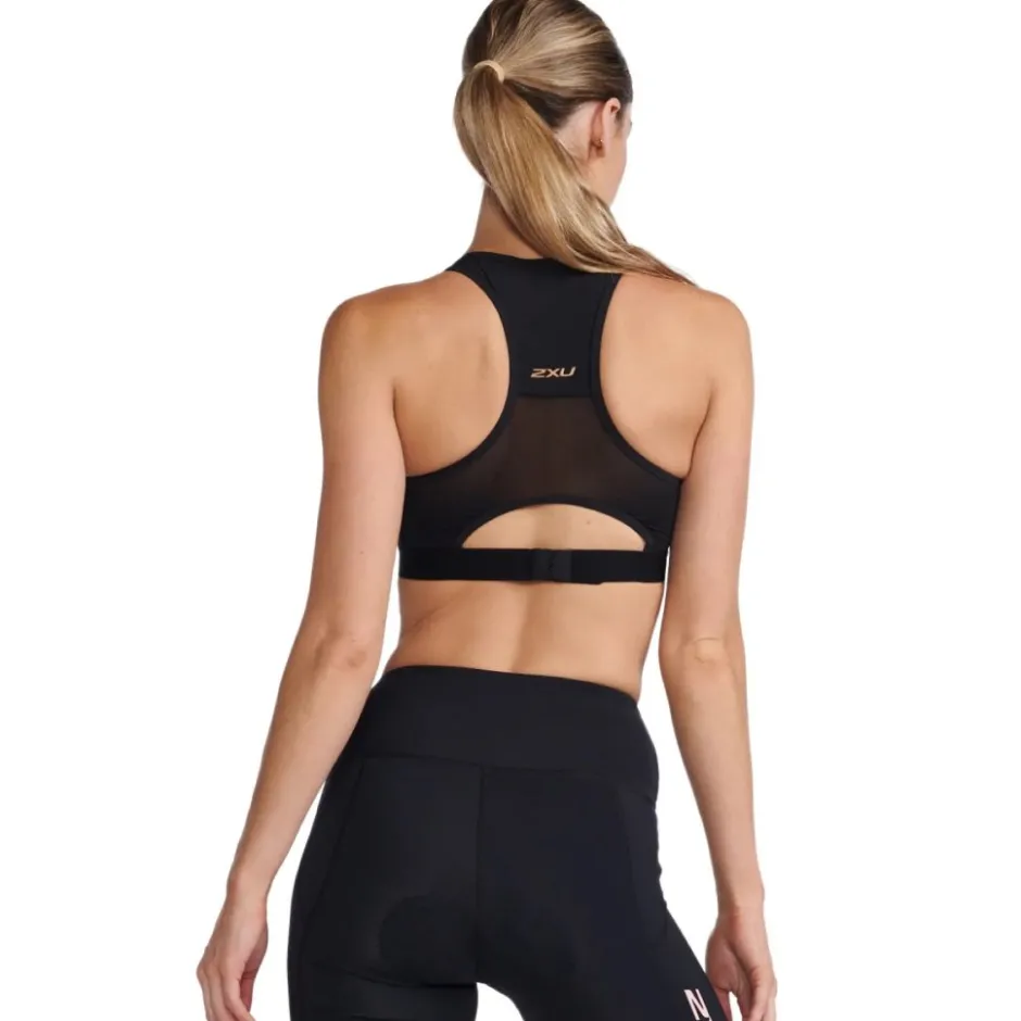 Sport Bh'S|Ondergoed < 2XU Aero Tri Crop Top Dames - zwart/wit