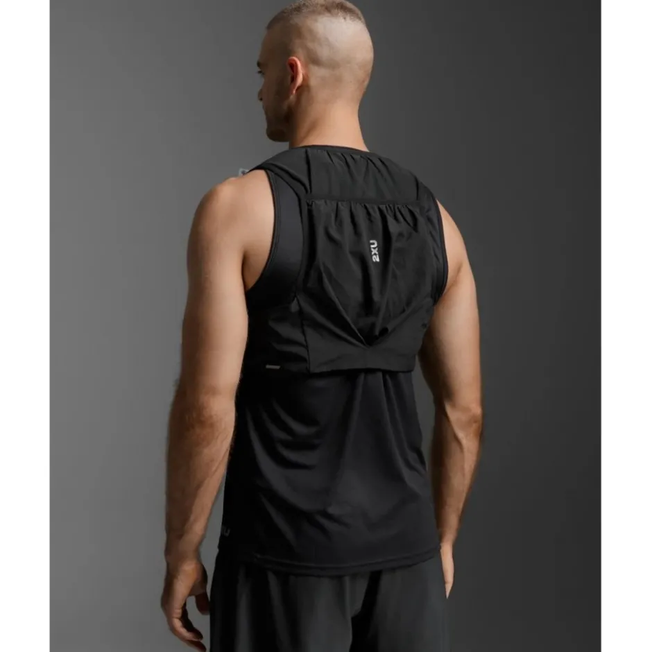 Rugzakken & Drinksystemen < 2XU Hardloopvest - black/silver reflective