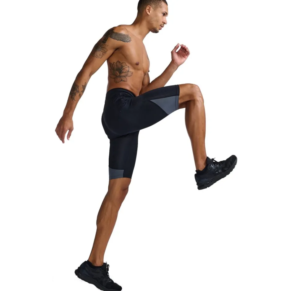 Broeken & Rokken < 2XU ight peed React Cop Hardoophort Heren - back/white refective