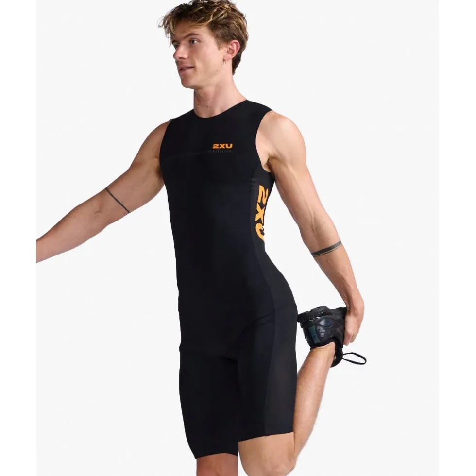 2XU Propel Swimskin Wetsuit Heren - black/turmeric