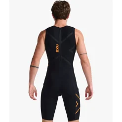 2XU Propel Swimskin Wetsuit Heren - black/turmeric