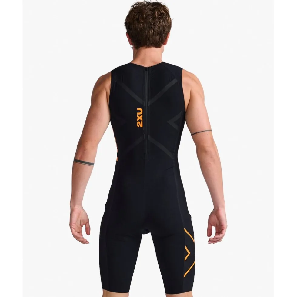 2XU Propel Swimskin Wetsuit Heren - black/turmeric
