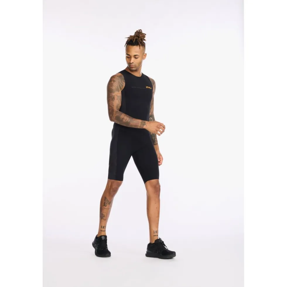 2XU Propel Swimskin Wetsuit Heren - black/turmeric