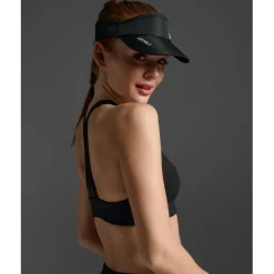Mutsen < 2XU Run Visor - zwart/zwart