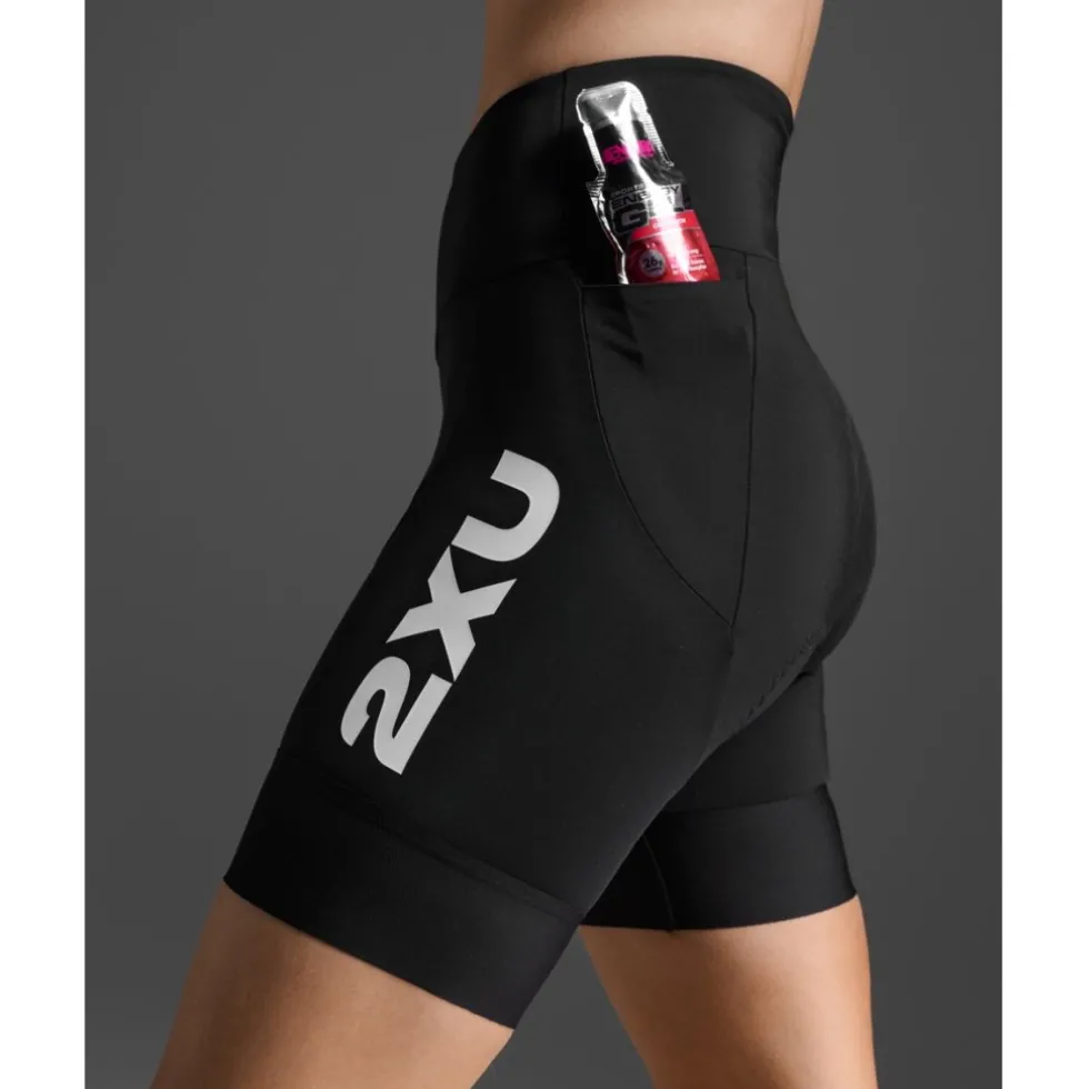 2XU Aero 7" Triathlon Shorts Dames - zwart/wit