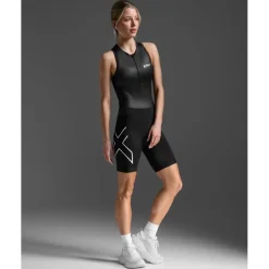 2XU Core Trisuit Dames - zwart/wit