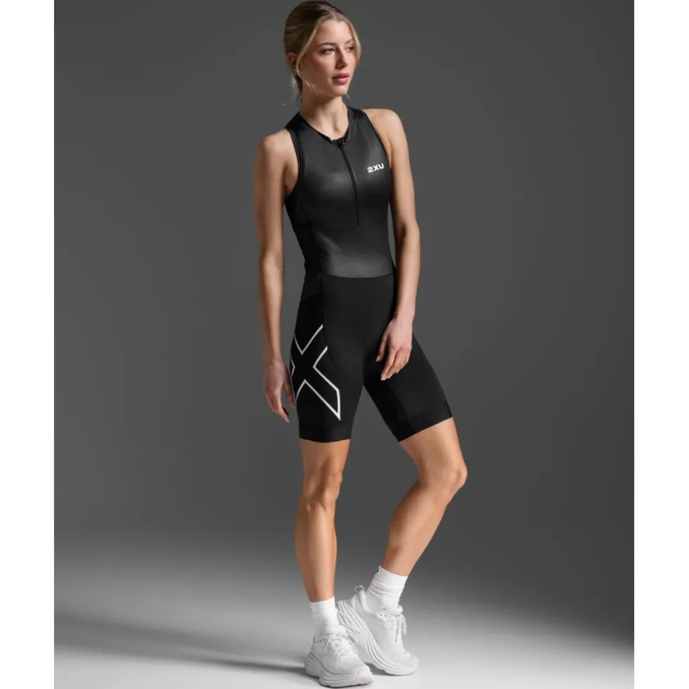 2XU Core Trisuit Dames - zwart/wit