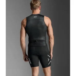 2XU Core Tri Tanktop Heren - zwart/wit