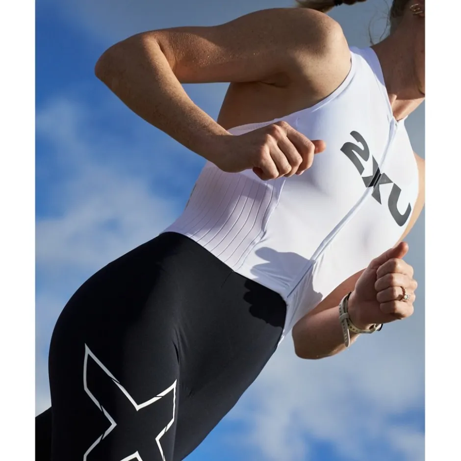 Trisuits|Trisuits < 2XU ight peed React Triuit zonder ouwen Dae - back/white